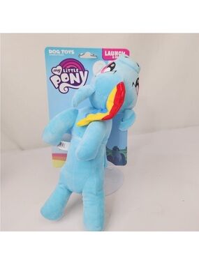 My Little Pony Light Blue Plush with Red and Yellow Mane Accent